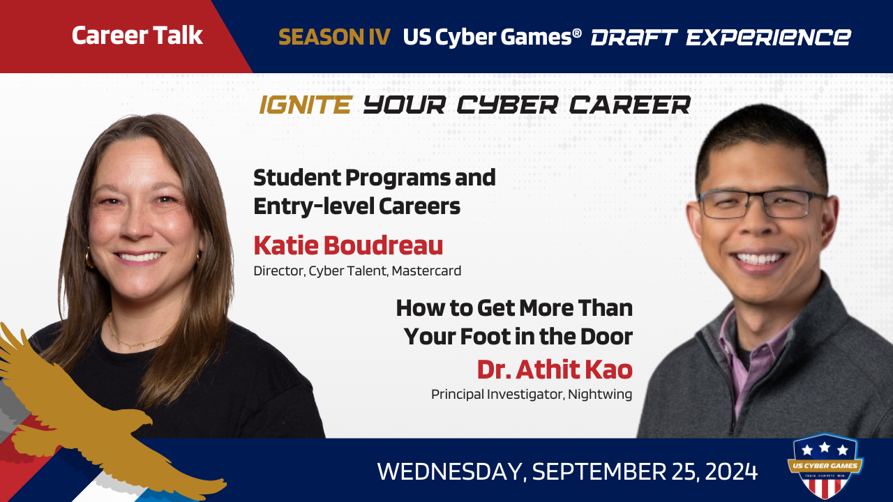 Ignite Your Cyber Career Talk Panel: Tues 9/25/24